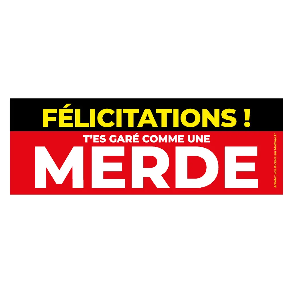 Stickers "Mal Garé" A6